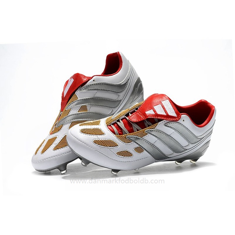 Adidas Predator Accelerator Electricity FG Fodboldstøvler Herre – Sølv Guld Rød